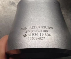 reductor concéntrico de acero inoxidable